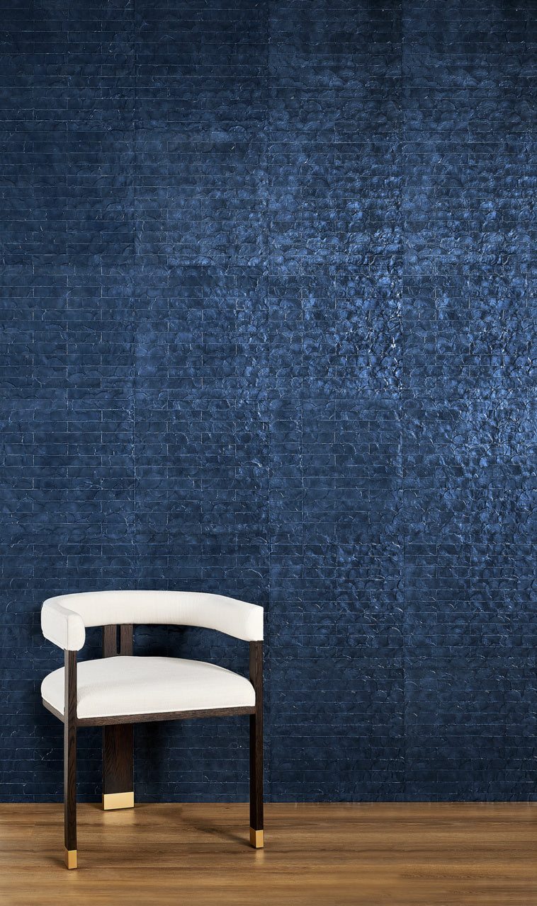 CLASSIC-CAPIZ-BLISSFUL-BLUE-PHILLIP-JEFFRIES-10091 - Phillip Jeffries Wallpaper Wallcovering