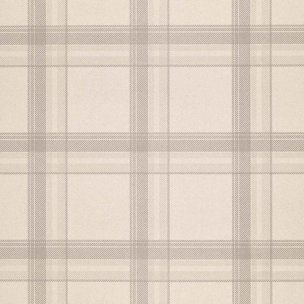 Prairie Plaid Grey and Cream on Suede Lounge - Phillip Jeffries 10728