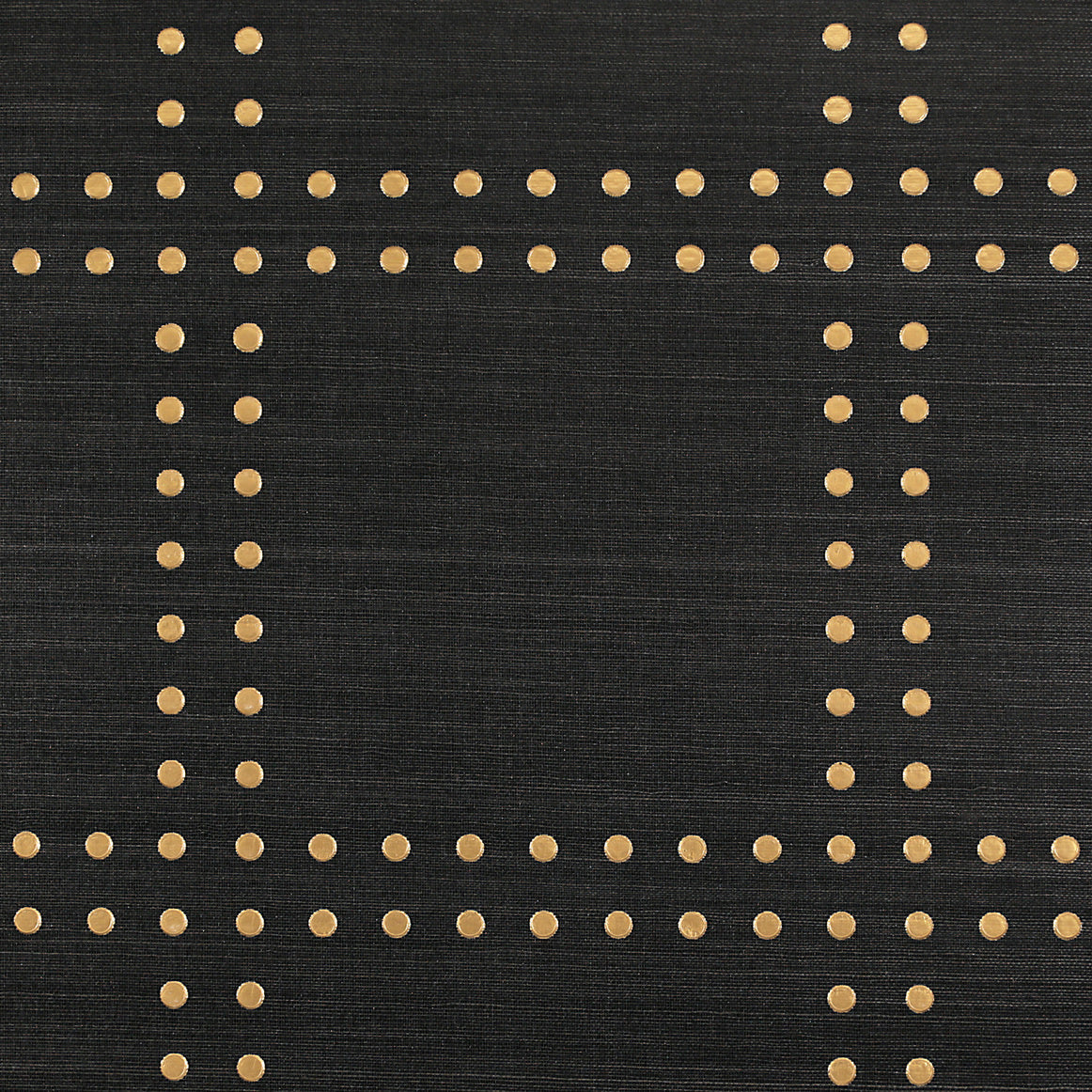RIVETS-GOLD-ON-GLAZED-ABACA-PHILLIP-JEFFRIES-5720 - Phillip Jeffries Wallpaper Wallcovering