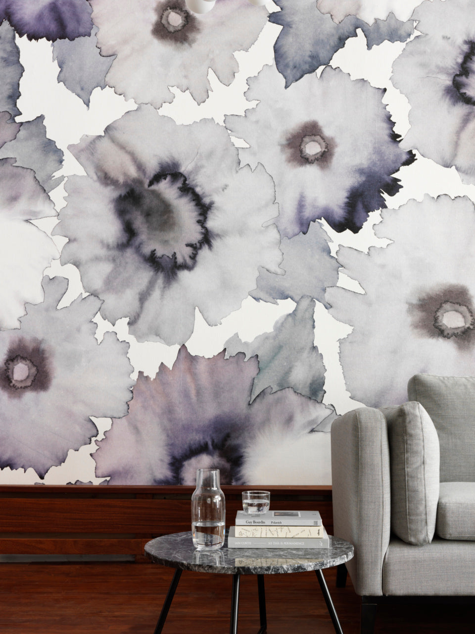 BLOOM-VIOLET-GREY-ON-JAPANESE-PAPER-WEAVE-PHILLIP-JEFFRIES-7191-L - Phillip Jeffries Wallpaper Wallcovering