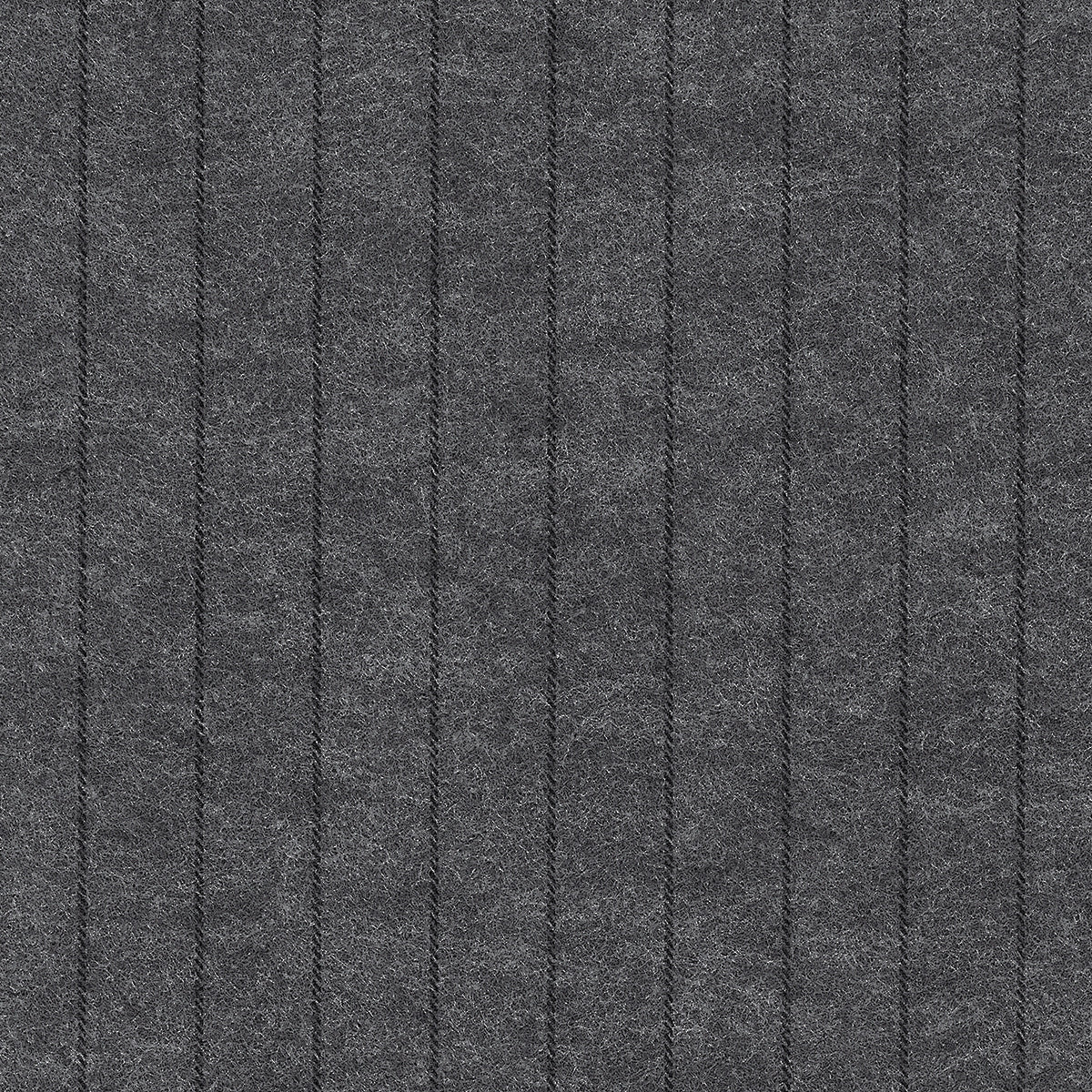 Savile Suiting Pinstripe Black on Grey - Phillip Jeffries 10824