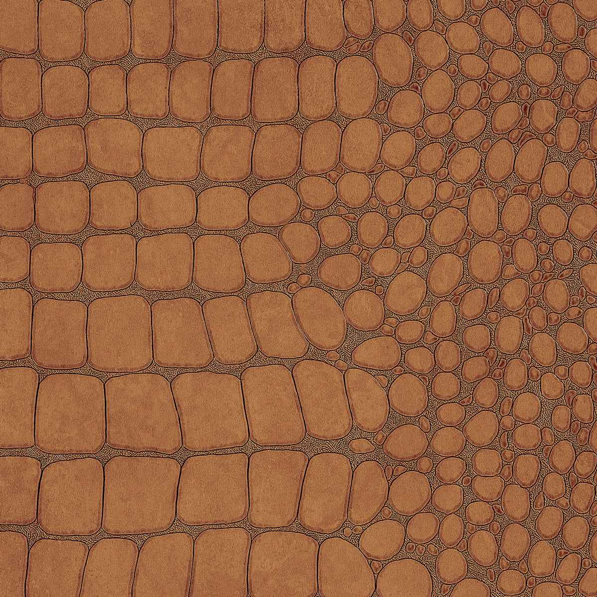 Vinyl Crocodile Rock Cognac - Phillip Jeffries 10851 - Phillip Jeffries Wallpaper Wallcovering