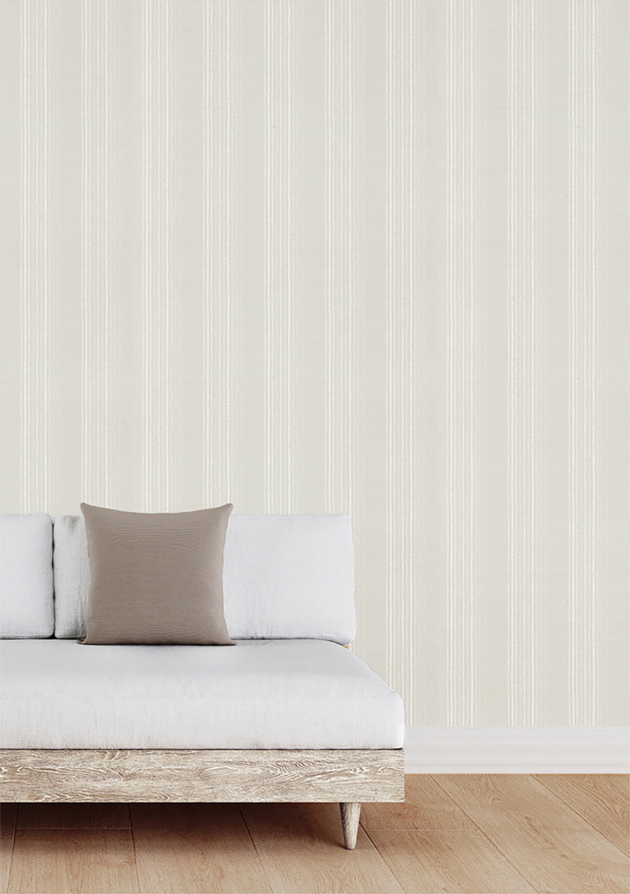 MARITIME-STRIPE-JACKSTAY-GREY-ON-MANILA-HEMP-PHILLIP-JEFFRIES-10004 - Phillip Jeffries Wallpaper Wallcovering