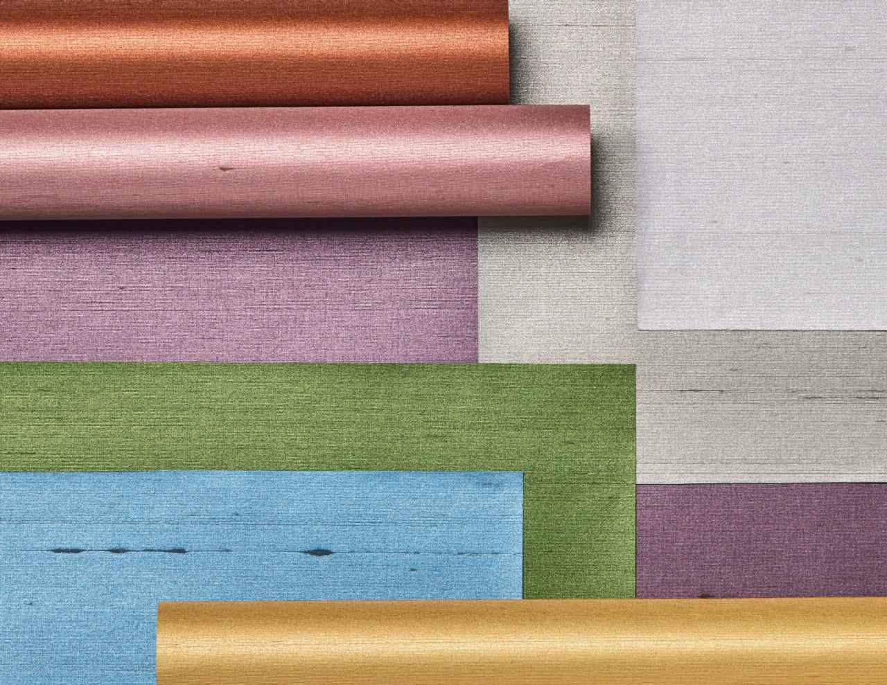 Shades of Silk Silver on Star Dust Silk - Phillip Jeffries 37102 - Phillip Jeffries Wallpaper Wallpaper