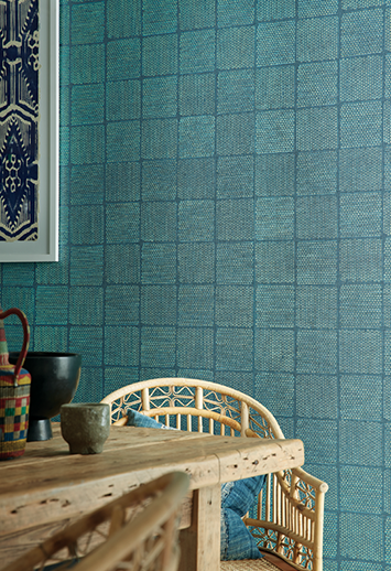 KANTHA-BRUTAN-BLACK-ON-GLAZED-ABACA-PHILLIP-JEFFRIES-2587 - Phillip Jeffries Wallpaper Wallcovering