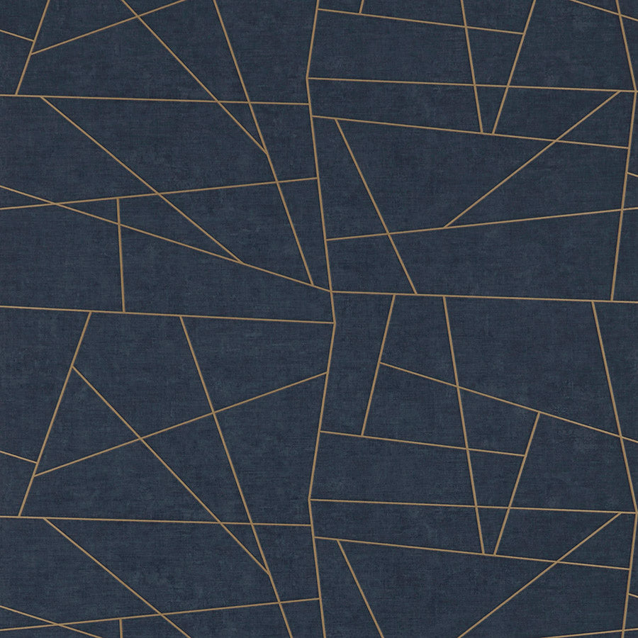 VINYL-ABSTRACT-GEOMETRIC-NAVY-FRAGMENT-PHILLIP-JEFFRIES-6495 - Phillip Jeffries Wallpaper Wallpaper