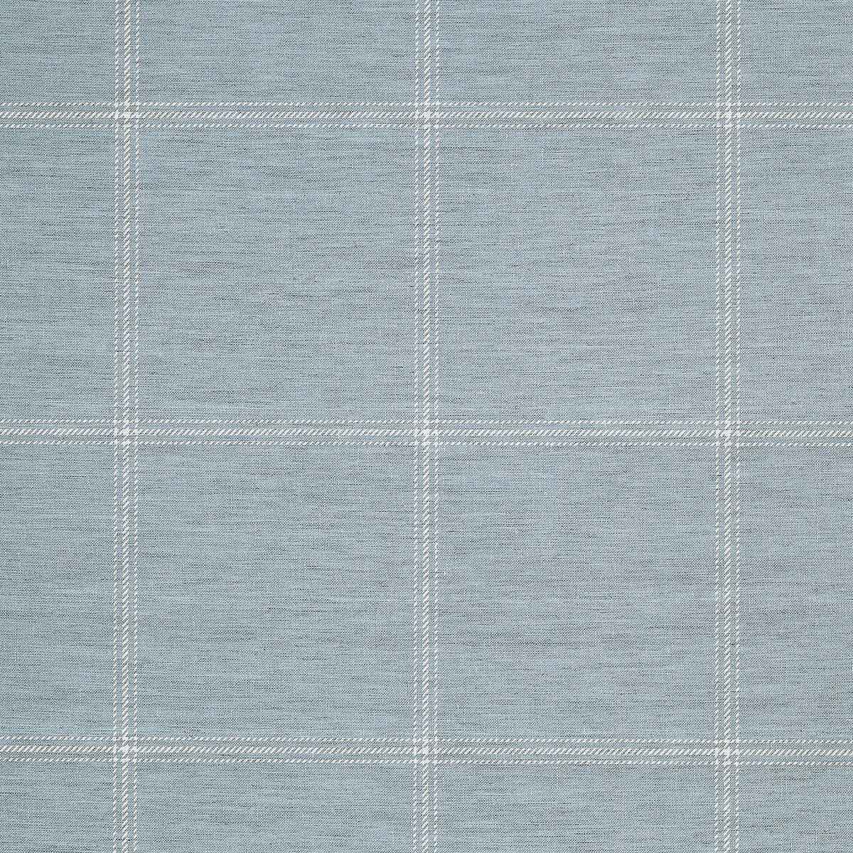 Jackson Plaid White and Light Blue on Canvas Linen - Phillip Jeffries 10712