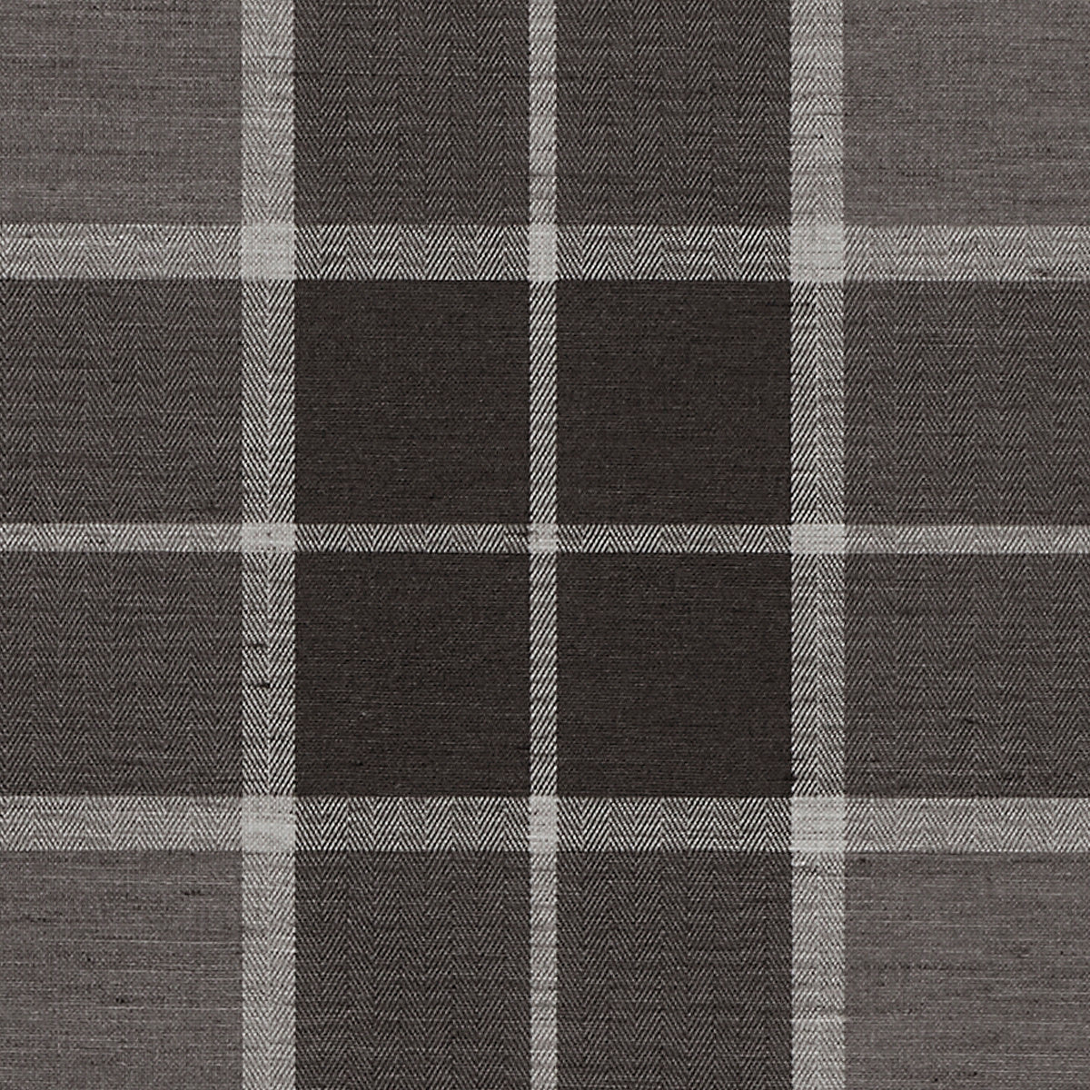 PAXTON-PLAID-GREY-AND-BLACK-ON-CANVAS-LINEN-PHILLIP-JEFFRIES-9128 - Phillip Jeffries Wallpaper Wallcovering