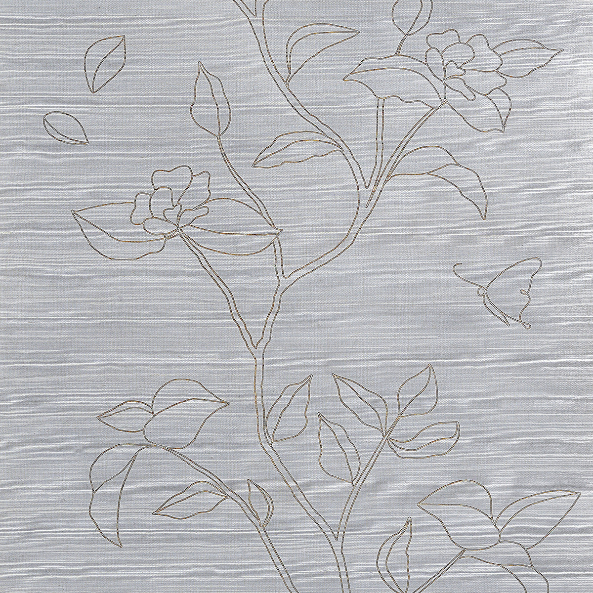 GARDEN-GRASS-GROUNDED-GREY-PHILLIP-JEFFRIES-9529 - Phillip Jeffries Wallpaper Wallcovering