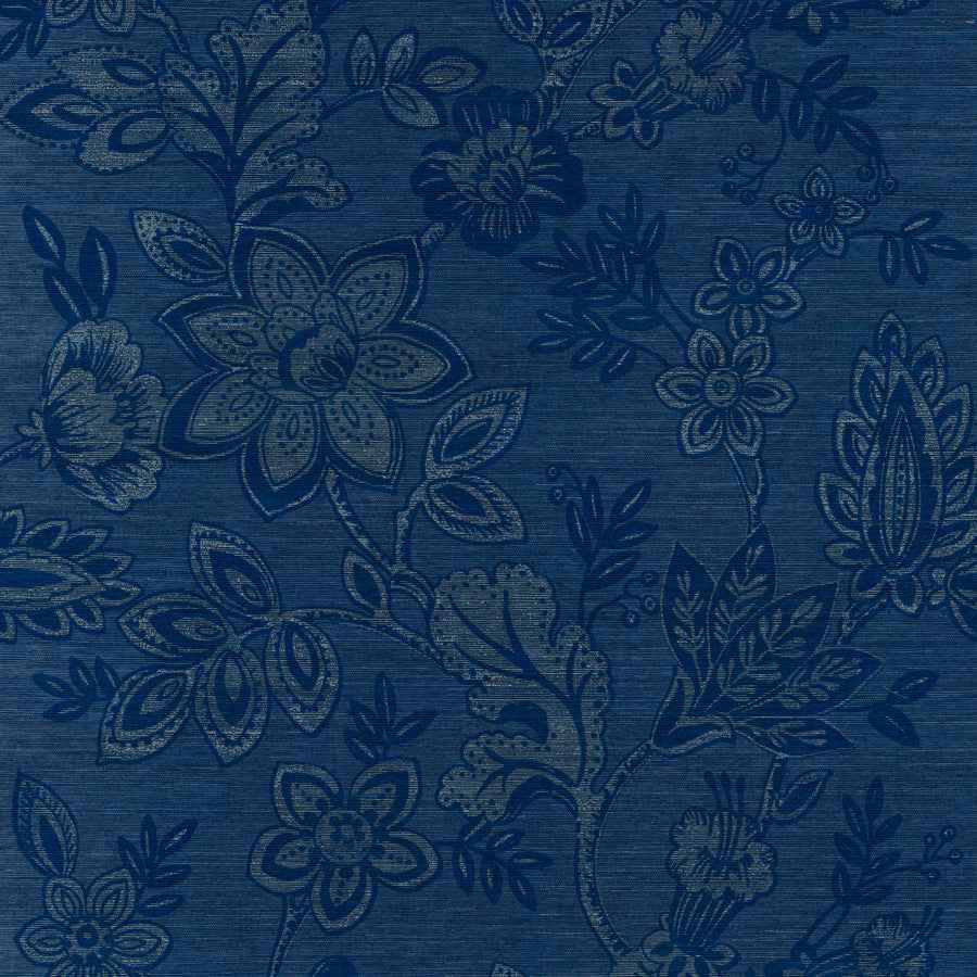 Bohemia Cobalt on Manila Hemp - Phillip Jeffries 7494