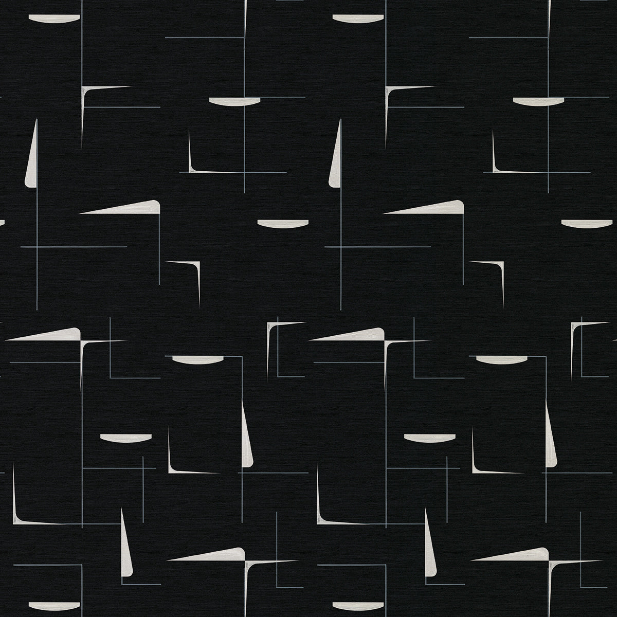 NOD-TO-MOD-BRUSHWORK-BLACK-ON-MANILA-HEMP-PHILLIP-JEFFRIES-9849 - Phillip Jeffries Wallpaper Wallcovering