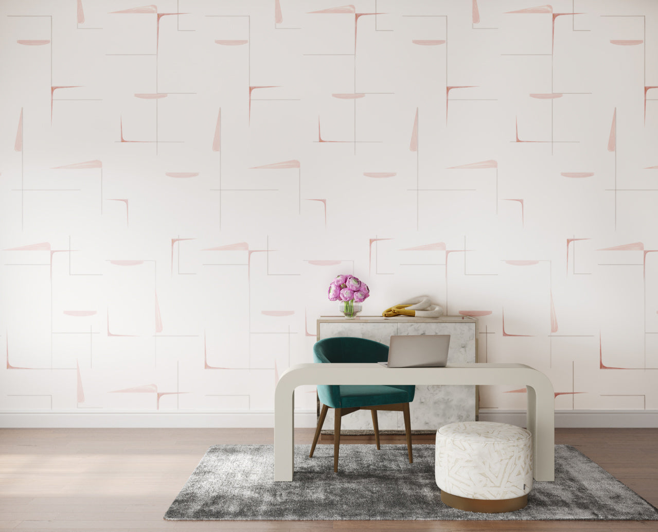 NOD-TO-MOD-PRIM-PINK-ON-JAPANESE-PAPER-WEAVE-PHILLIP-JEFFRIES-9845 - Phillip Jeffries Wallpaper Wallcovering