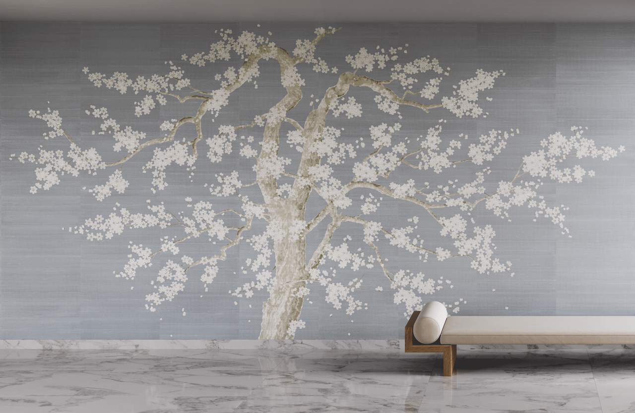 PRELUDE-AZURE-ON-STAR-DUST-SILK-PHILLIP-JEFFRIES-10752 - Phillip Jeffries Wallpaper Wallcovering