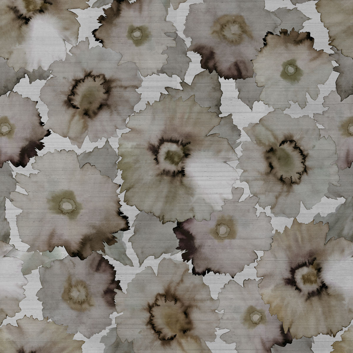 BLOOM-ANTIQUE-UMBER-ON-STAR-DUST-SILK-PHILLIP-JEFFRIES-7188-L - Phillip Jeffries Wallpaper Wallcovering