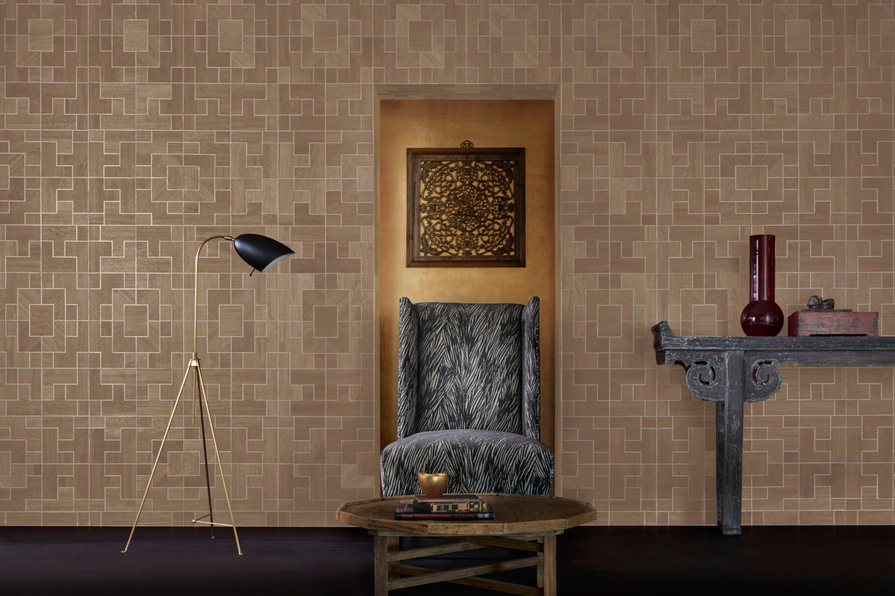 FRETWORK-MINK-SPLENDOR-PHILLIP-JEFFRIES-6872 - Phillip Jeffries Wallpaper Wallcovering