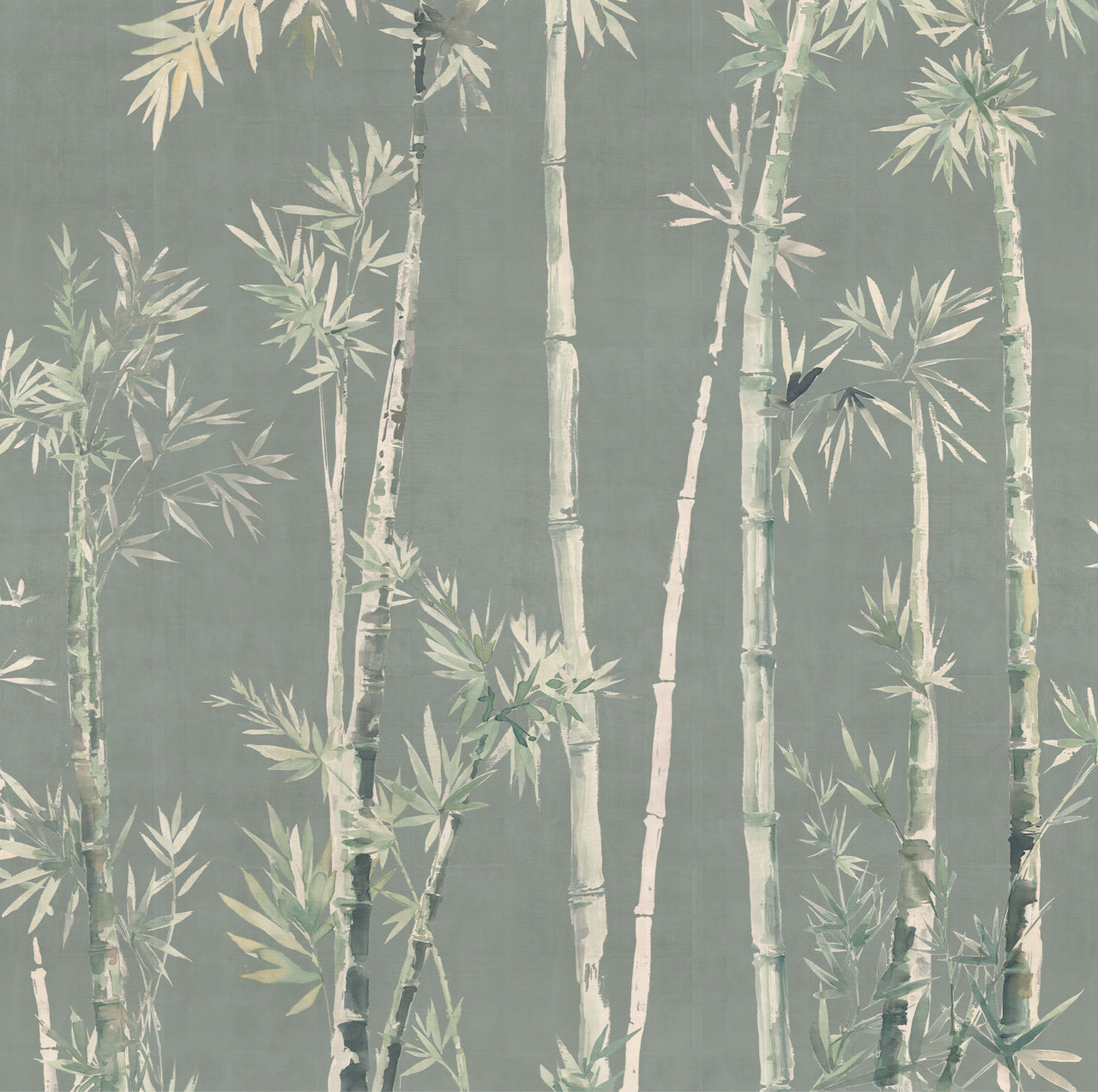 PROSPER-CLOVER-GREEN-ON-GILDED-METALLIC-LEAF-PHILLIP-JEFFRIES-9379 - Phillip Jeffries Wallpaper Wallcovering