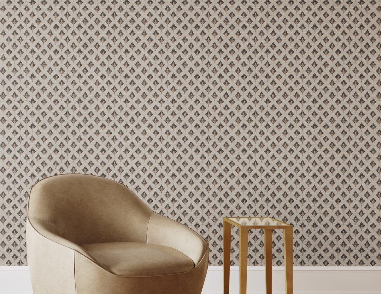TEA-TIME-JASMINE-ON-GLAM-GRASS-PHILLIP-JEFFRIES-25701 - Phillip Jeffries Wallpaper Wallcovering