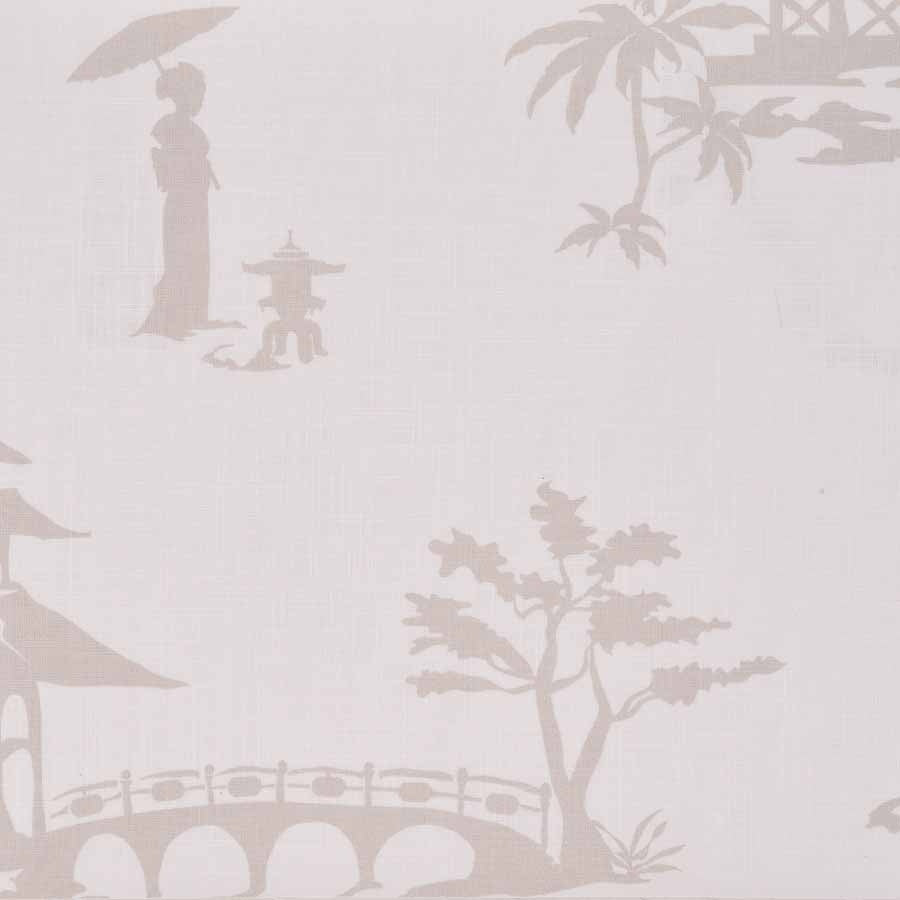 CHINOIS-OUR-WAY-TAUPE-ON-CANVAS-LINEN-PHILLIP-JEFFRIES-8135 - Phillip Jeffries Wallpaper Wallcovering