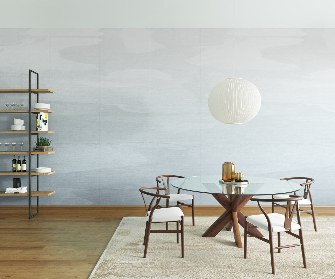 MIRAGE-DOVE-GREY-ON-GLAM-GRASS-PHILLIP-JEFFRIES-8723 - Phillip Jeffries Wallpaper Wallcovering