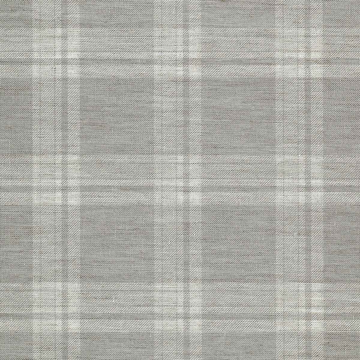 Prairie Plaid White and Greige on Canvas Linen - Phillip Jeffries 10726