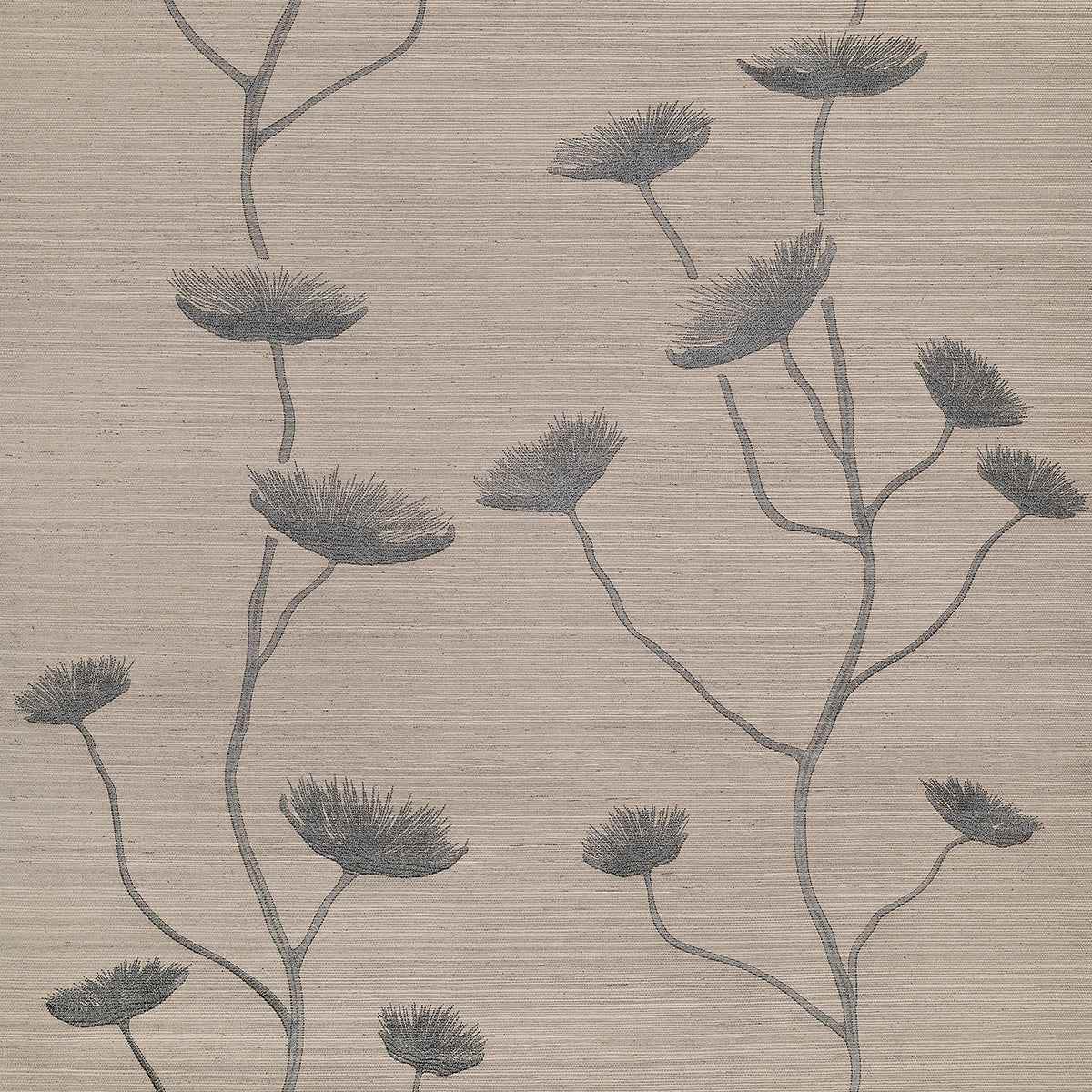 Heirloom Bloom Keepsake Grey - Phillip Jeffries 35703 - Phillip Jeffries Wallpaper Wallcovering