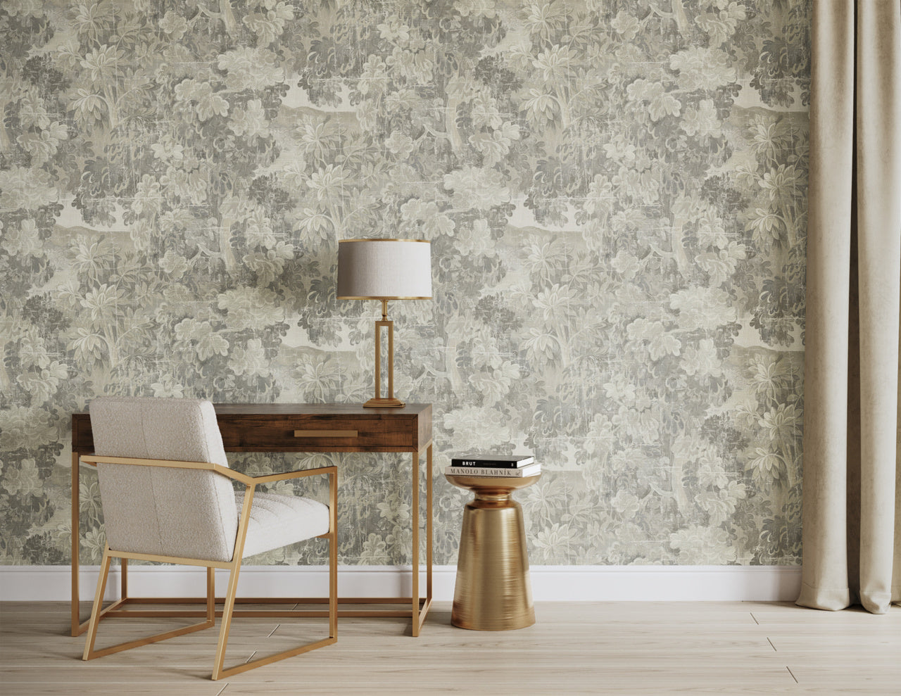 MIDSUMMER-COVENTRY-GREY-ON-MANILA-HEMP-PHILLIP-JEFFRIES-31500 - Phillip Jeffries Wallpaper Wallcovering