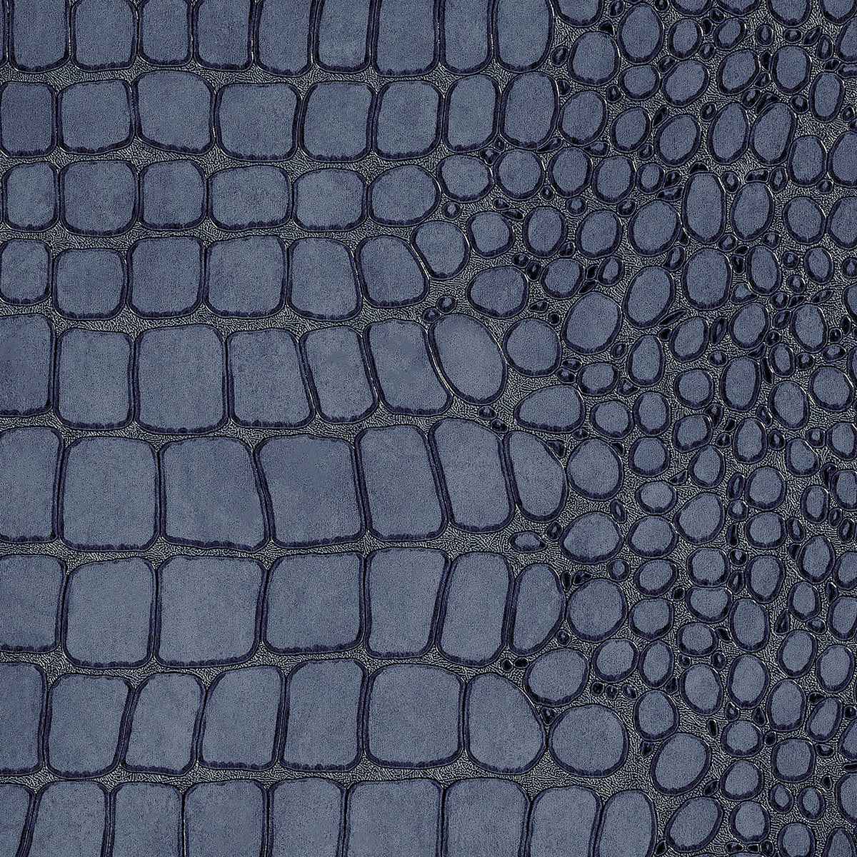 Vinyl Crocodile Rock Victorian Blue - Phillip Jeffries 10846 - Phillip Jeffries Wallpaper Wallcovering