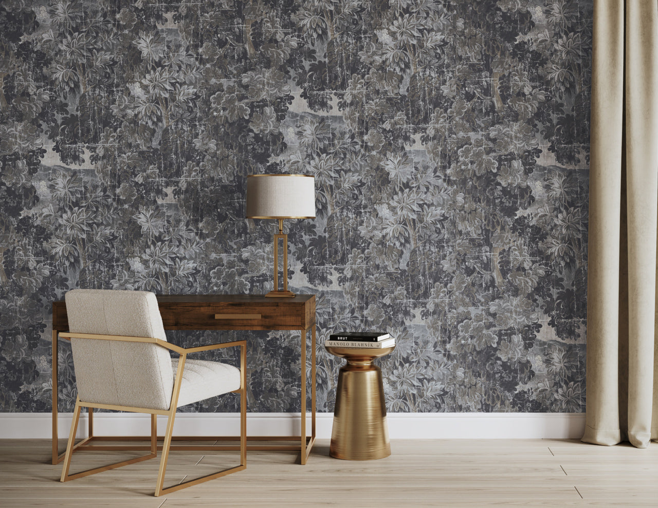 MIDSUMMER-STERLING-WOOD-ON-VINYL-MIRROR-MIRROR-PHILLIP-JEFFRIES-31506 - Phillip Jeffries Wallpaper Wallcovering