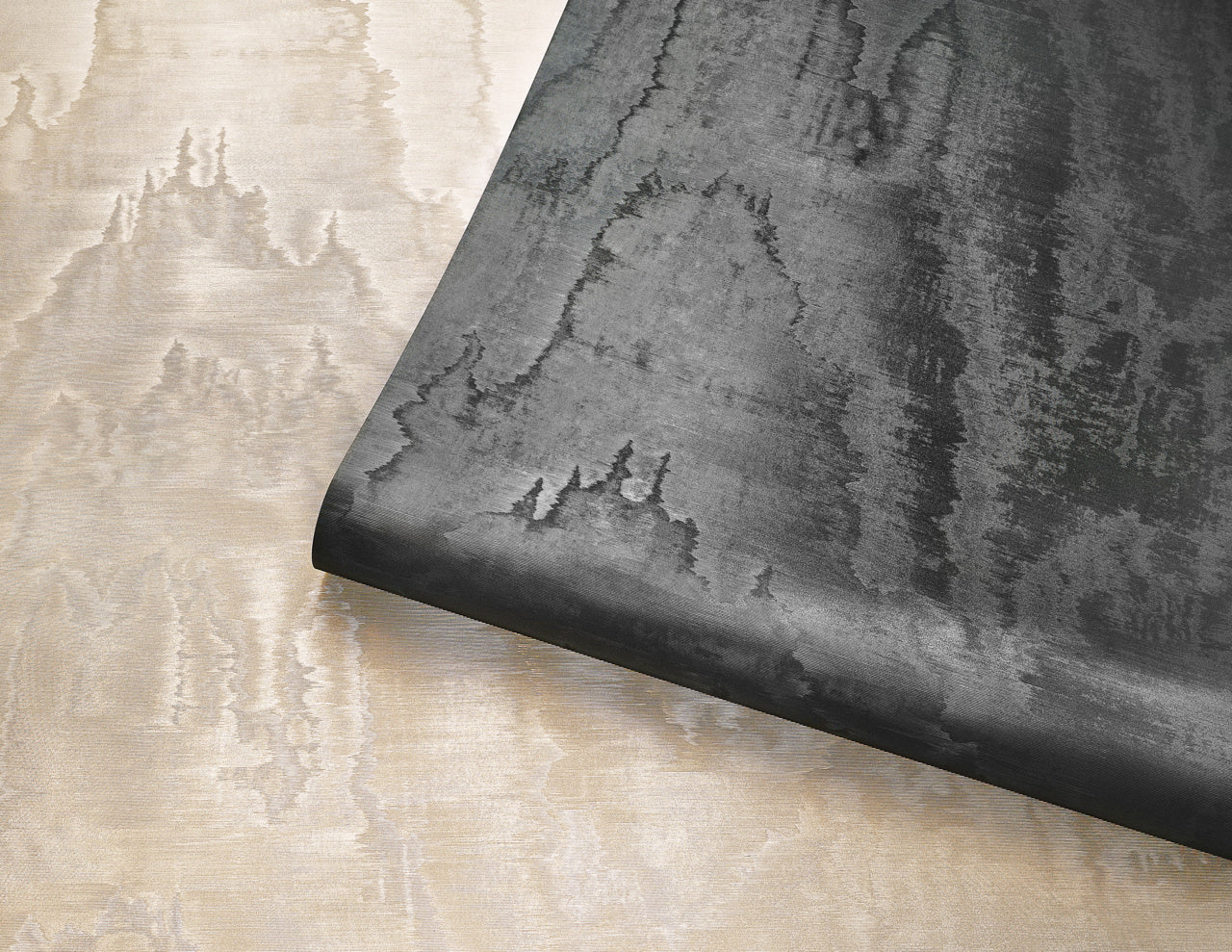 VINYL-GRAND-MOIRE-MUSHROOM-PHILLIP-JEFFRIES-25114 - Phillip Jeffries Wallpaper Wallpaper