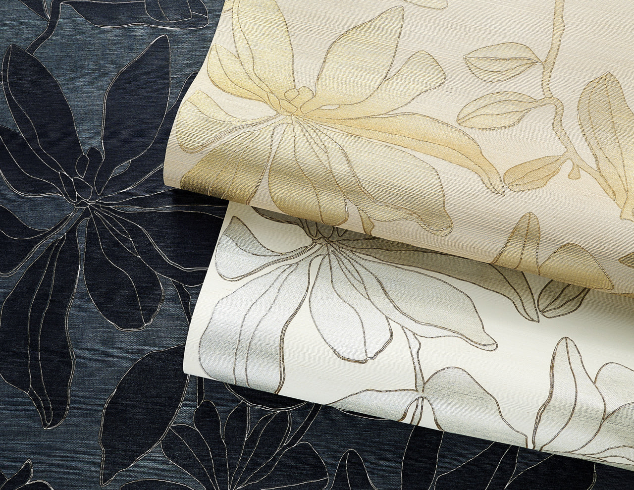 PEEKABOO-PETALS-RUSTIC-GOLD-PHILLIP-JEFFRIES-25405 - Phillip Jeffries Wallpaper Wallcovering