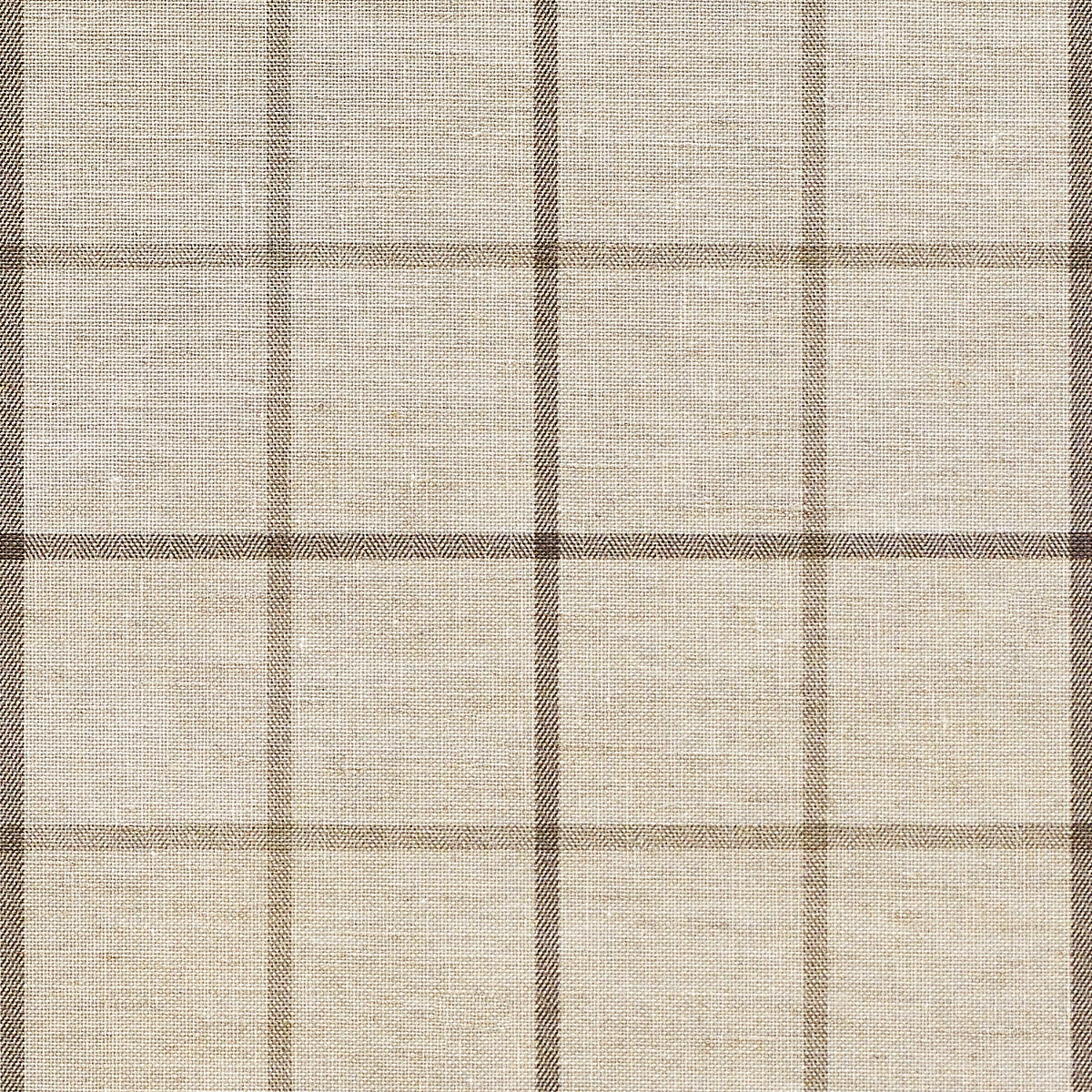 GEORGIAN-GRID-BROWN-AND-BEIGE-ON-CANVAS-LINEN-PHILLIP-JEFFRIES-9123 - Phillip Jeffries Wallpaper Wallcovering