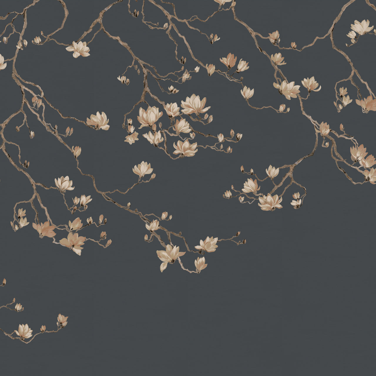 BLOSSOM-MOONLIT-ROSE-ON-GLAM-GRASS-PHILLIP-JEFFRIES-36409 - Phillip Jeffries Wallpaper Wallcovering
