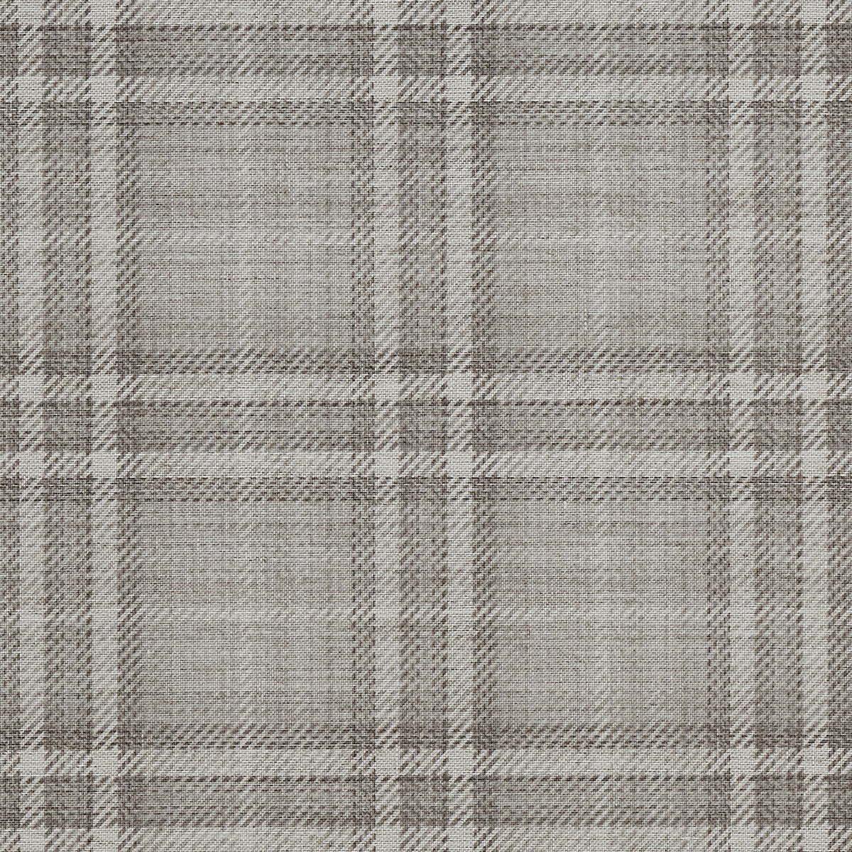 Caldwell Plaid Grey Grid on Canvas Linen - Phillip Jeffries 43201 - Phillip Jeffries Wallpaper Wallpaper