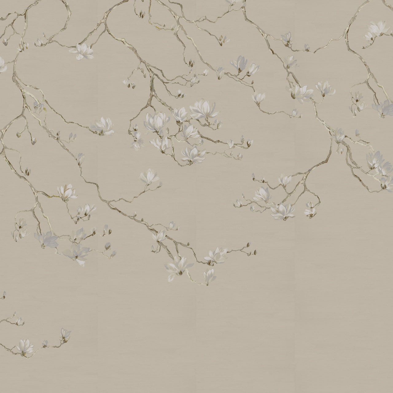 BLOSSOM-HUSHED-VIOLET-ON-GLAM-GRASS-PHILLIP-JEFFRIES-36404 - Phillip Jeffries Wallpaper Wallcovering