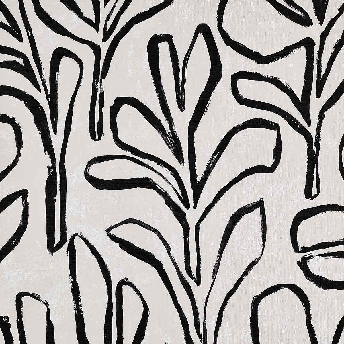 Sprig Silhouette Sleek Links on Vinyl Canvas - Phillip Jeffries 10311 - Phillip Jeffries Wallpaper Wallpaper