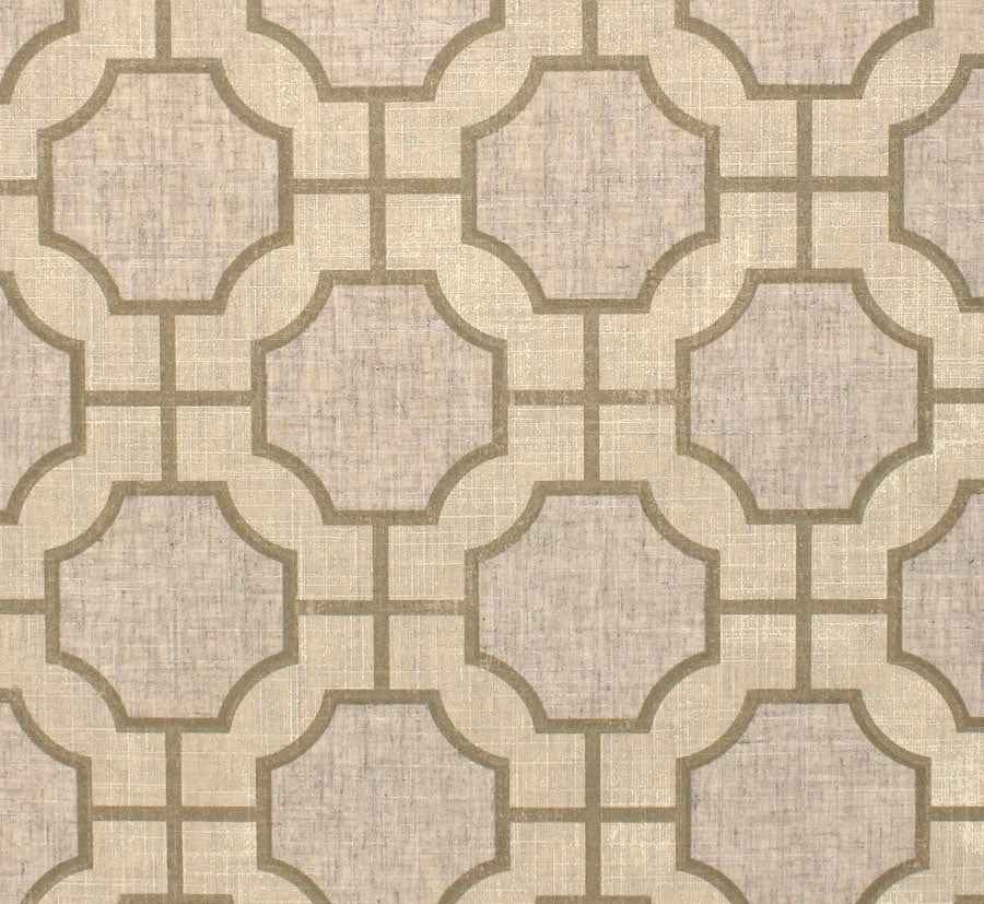 Imperial Gates Cream and Champagne on Classic Linen - Phillip Jeffries 5190