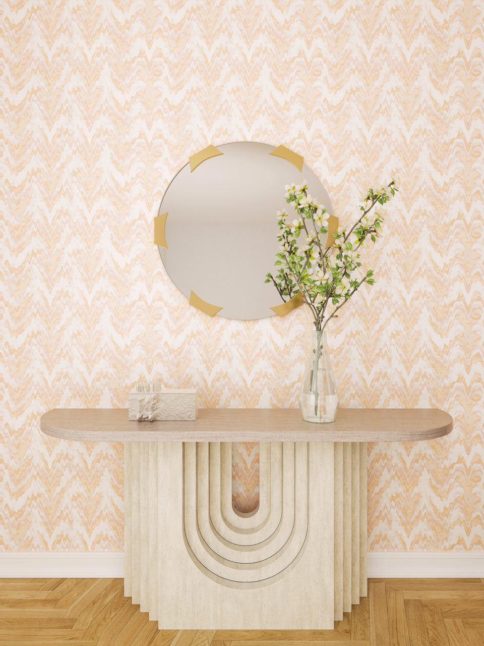 FEELIN-GROOVY-WILD-PEACH-ON-WOVEN-WALLS-PHILLIP-JEFFRIES-9842 - Phillip Jeffries Wallpaper Wallcovering