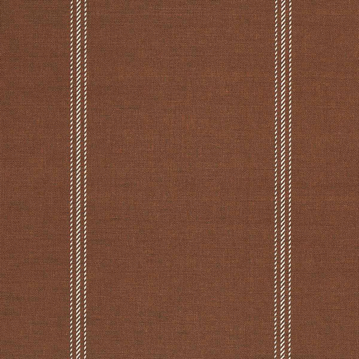 Jackson Stripe White and Rust on Canvas Linen - Phillip Jeffries 10722 - Phillip Jeffries Wallpaper Wallpaper