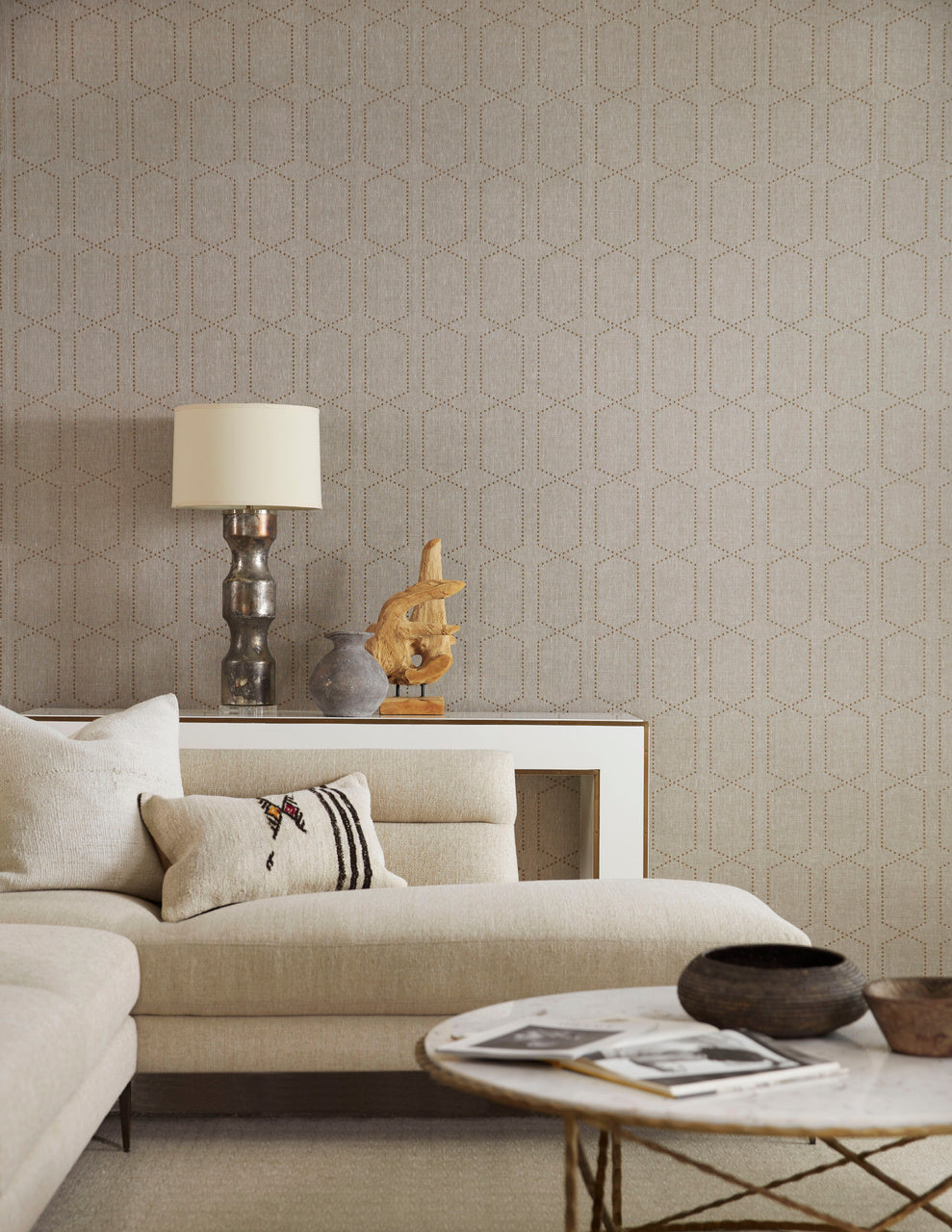 ITS-RIVETING-BURNISHED-ON-CANVAS-LINEN-PHILLIP-JEFFRIES-5473 - Phillip Jeffries Wallpaper Wallcovering