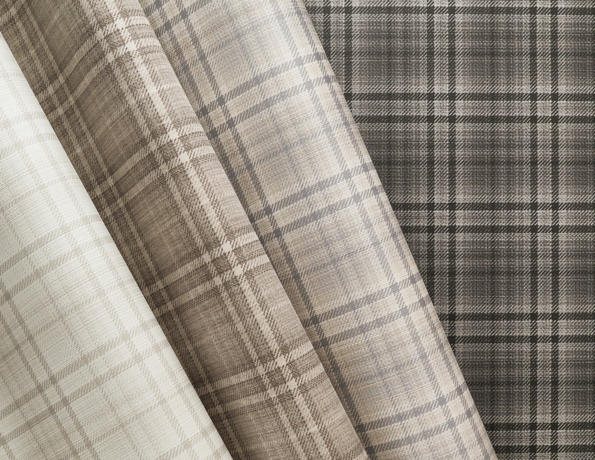 Caldwell Plaid Moss Shadow on Woven Walls - Phillip Jeffries 43206 - Phillip Jeffries Wallpaper Wallpaper