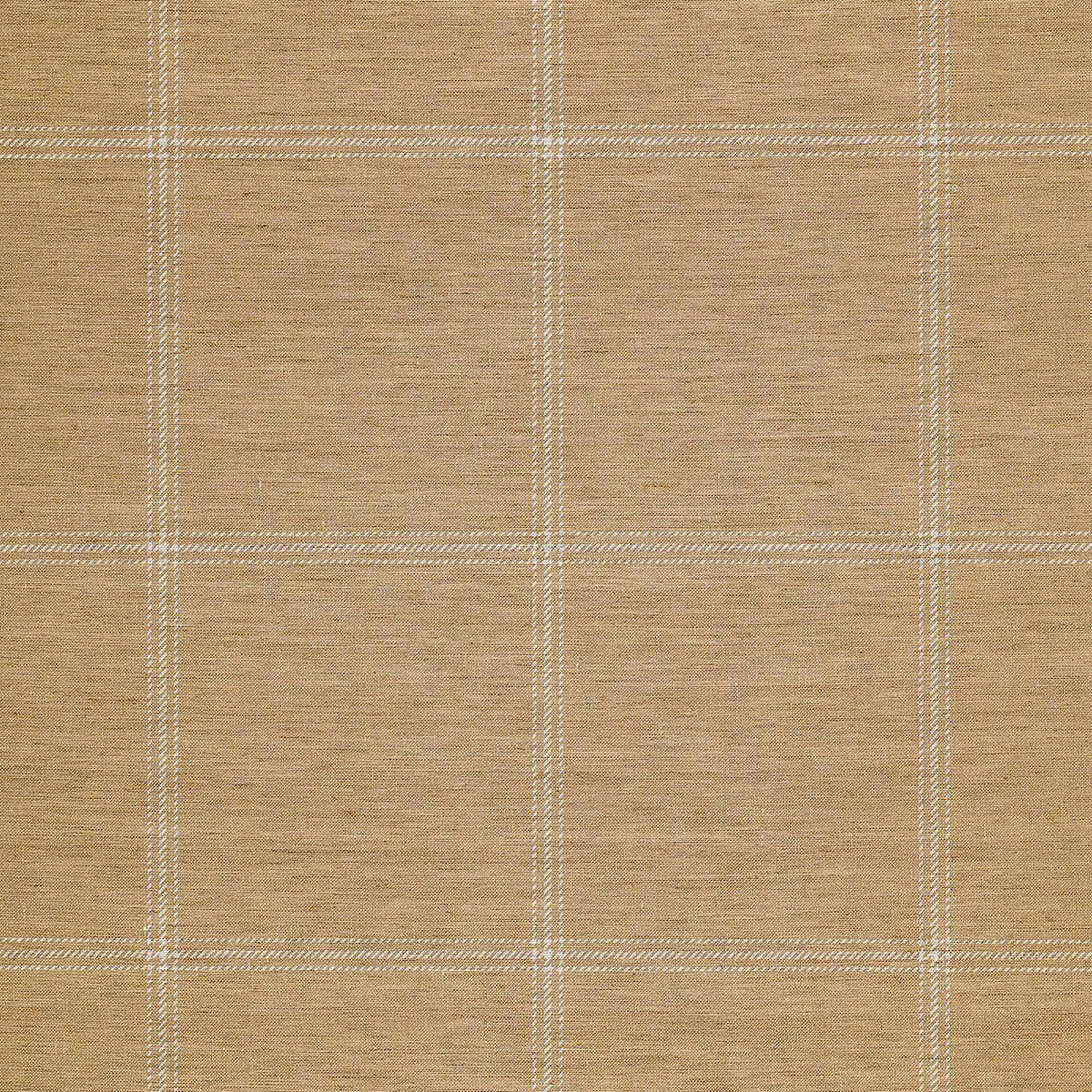 JACKSON-PLAID-WHITE-AND-CAMEL-ON-CANVAS-LINEN-PHILLIP-JEFFRIES-10709 - Phillip Jeffries Wallpaper Wallcovering