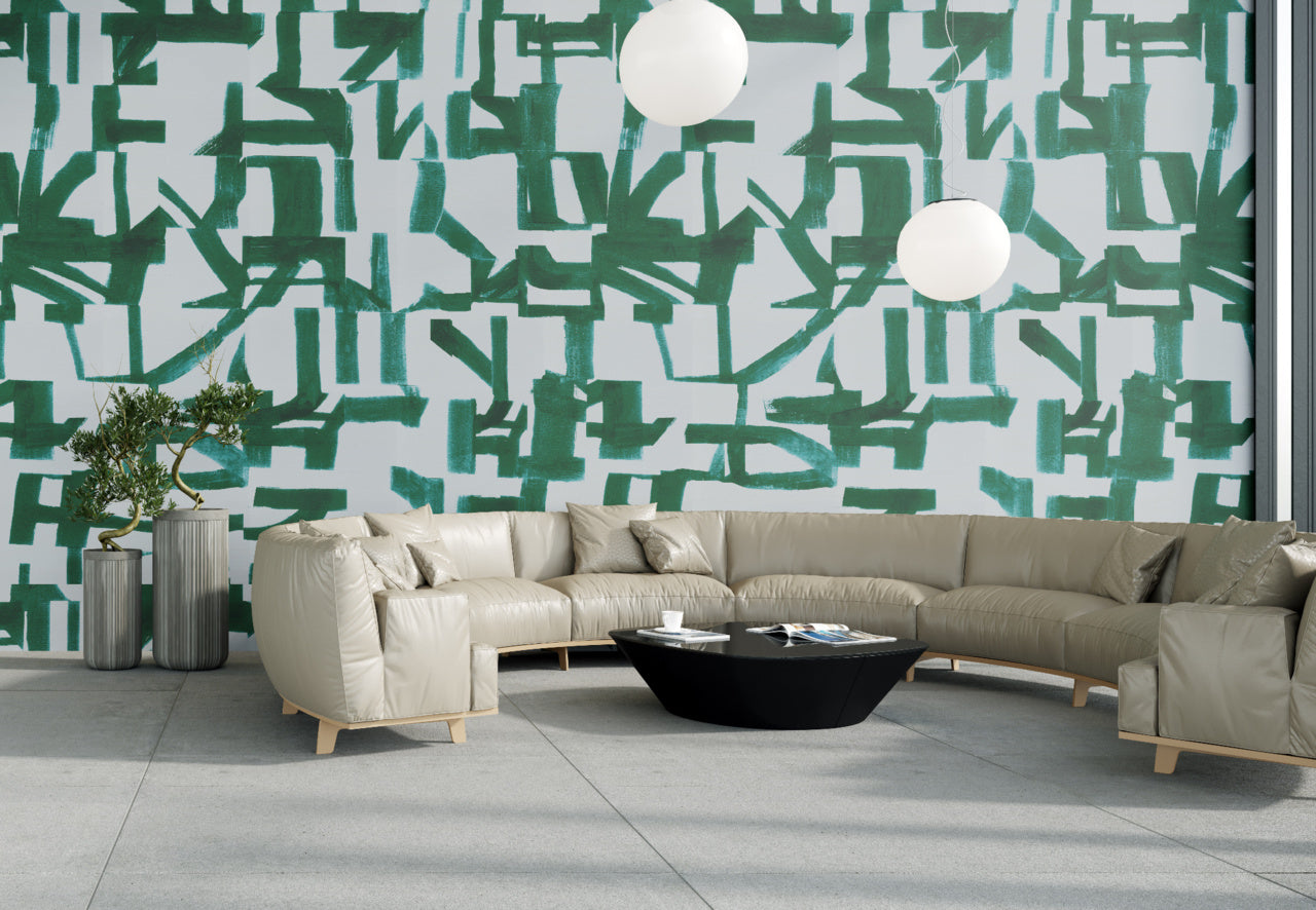 OFFSET-GREEN-ENAMEL-ON-MANILA-HEMP-PHILLIP-JEFFRIES-9133 - Phillip Jeffries Wallpaper Wallcovering