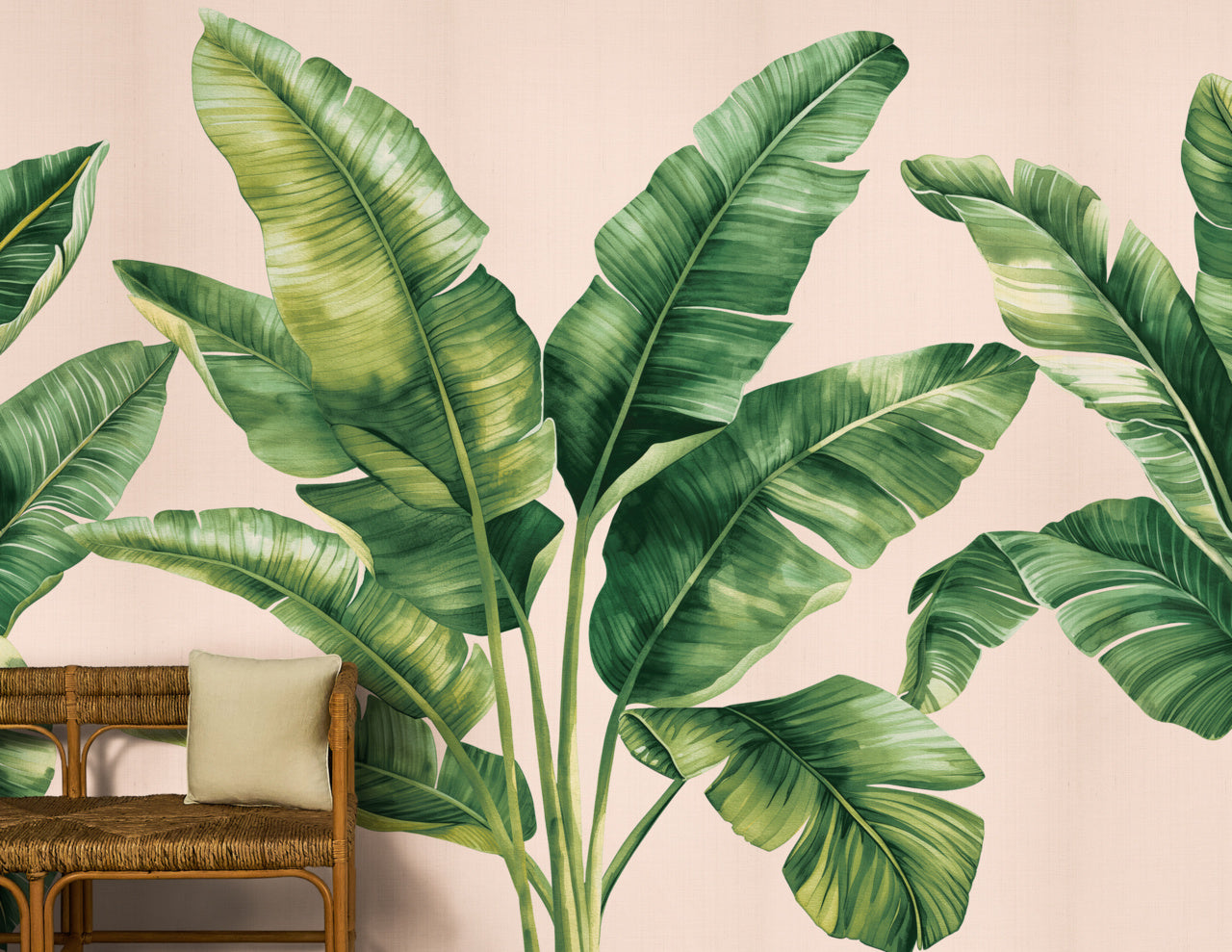 PALMERA-ROS-GROVE-ON-TRANQUIL-WEAVE-PHILLIP-JEFFRIES-31009 - Phillip Jeffries Wallpaper Wallcovering