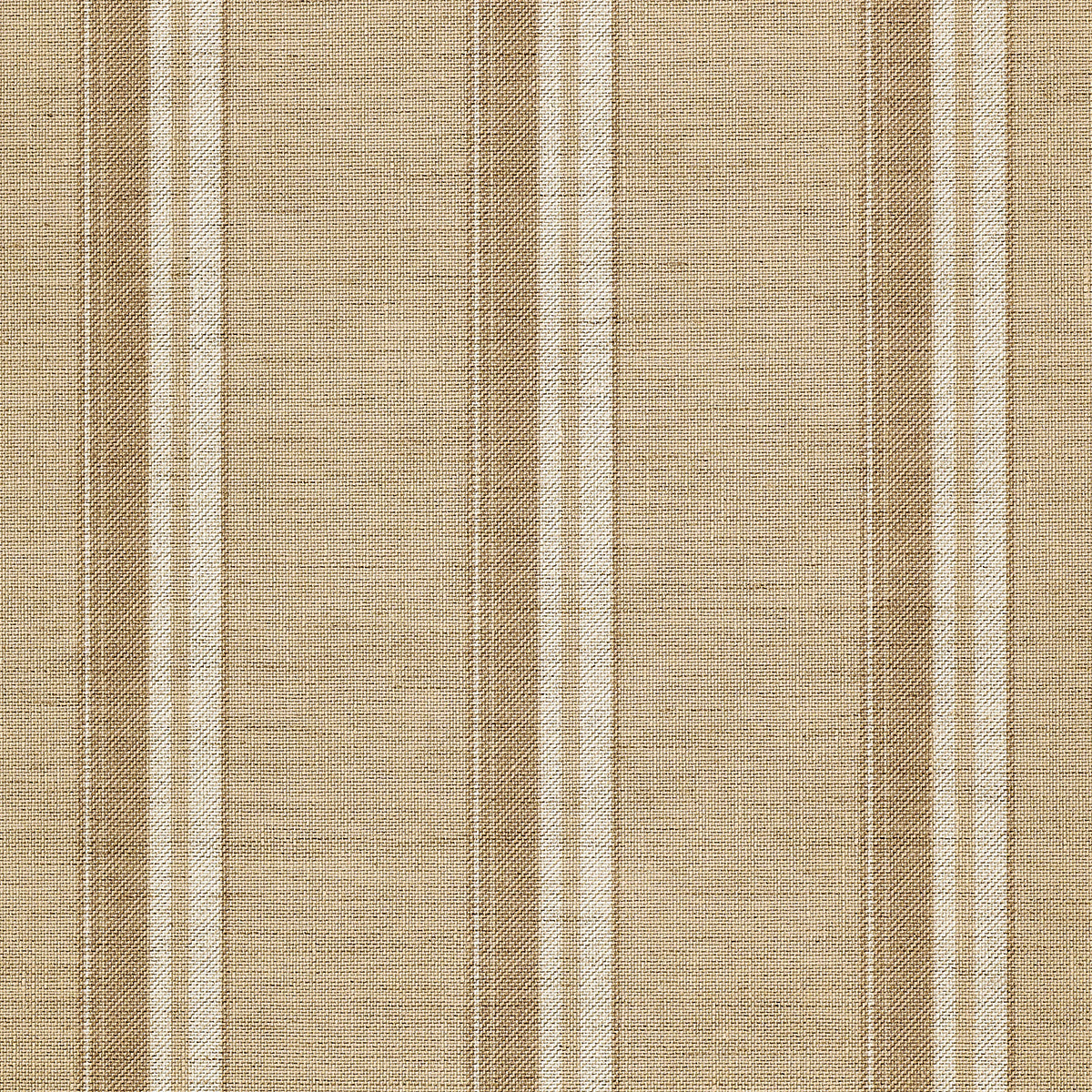 PRAIRIE-STRIPE-WHITE-AND-CAMEL-ON-CANVAS-LINEN-PHILLIP-JEFFRIES-10737 - Phillip Jeffries Wallpaper Wallcovering
