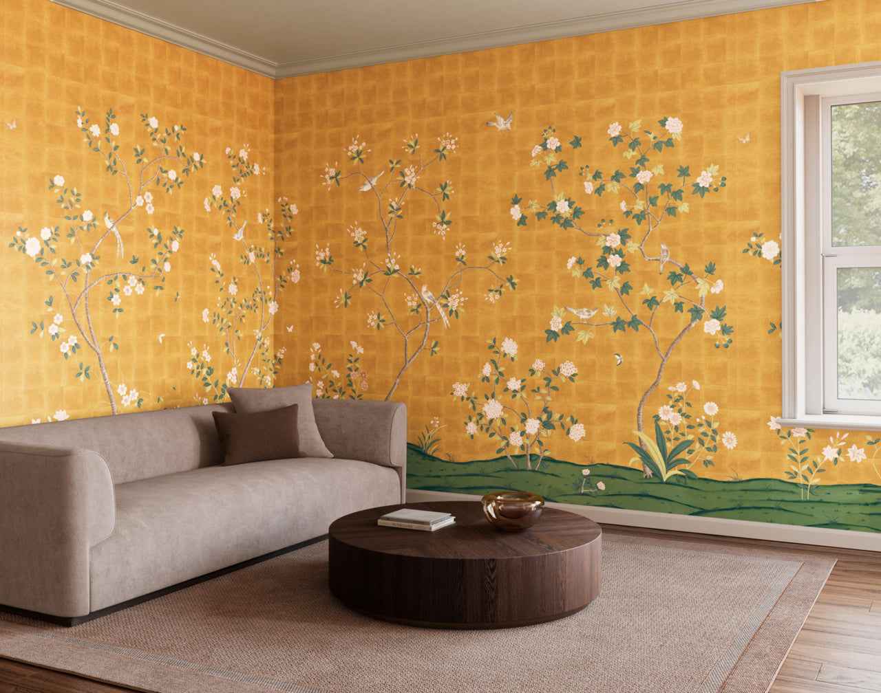 Promenade Gilded Serenade - Phillip Jeffries 34206 - Phillip Jeffries Wallpaper Wallcovering