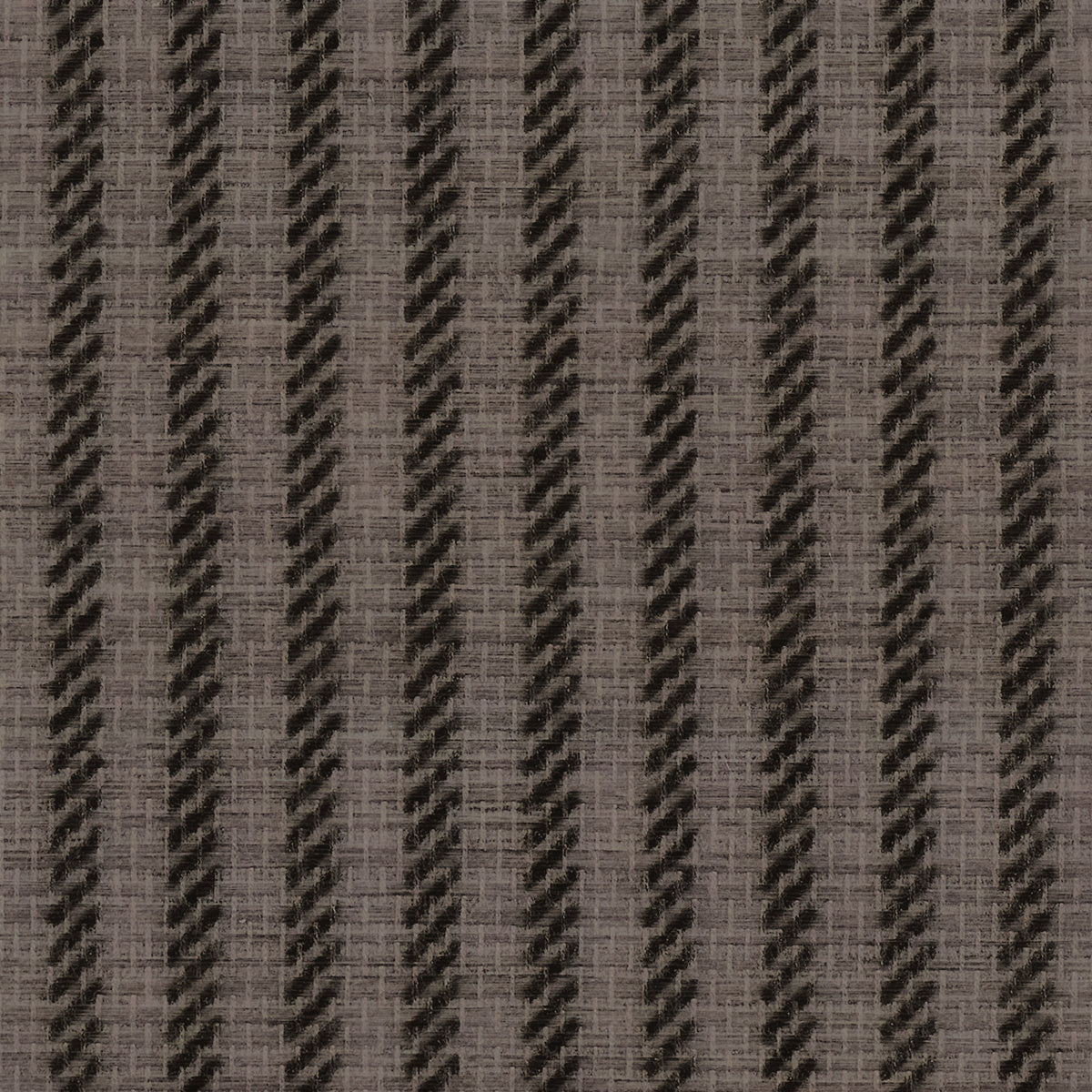Arbor Stripe Deep Charcoal on Manila Hemp - Phillip Jeffries 43407