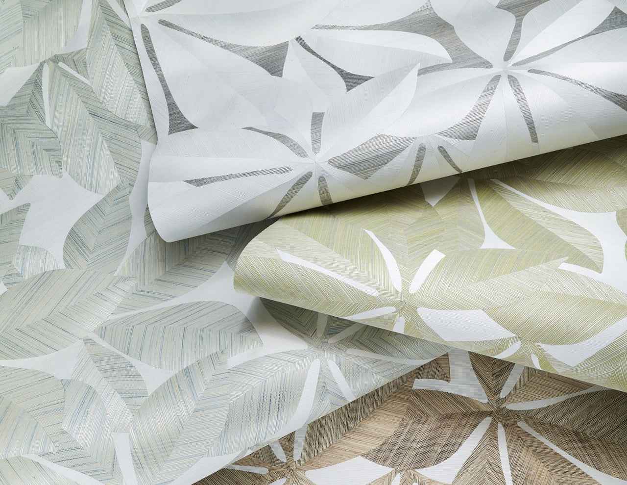 Magnolia Mosaic Porchlight Petals - Phillip Jeffries 44101 - Phillip Jeffries Wallpaper Wallcovering