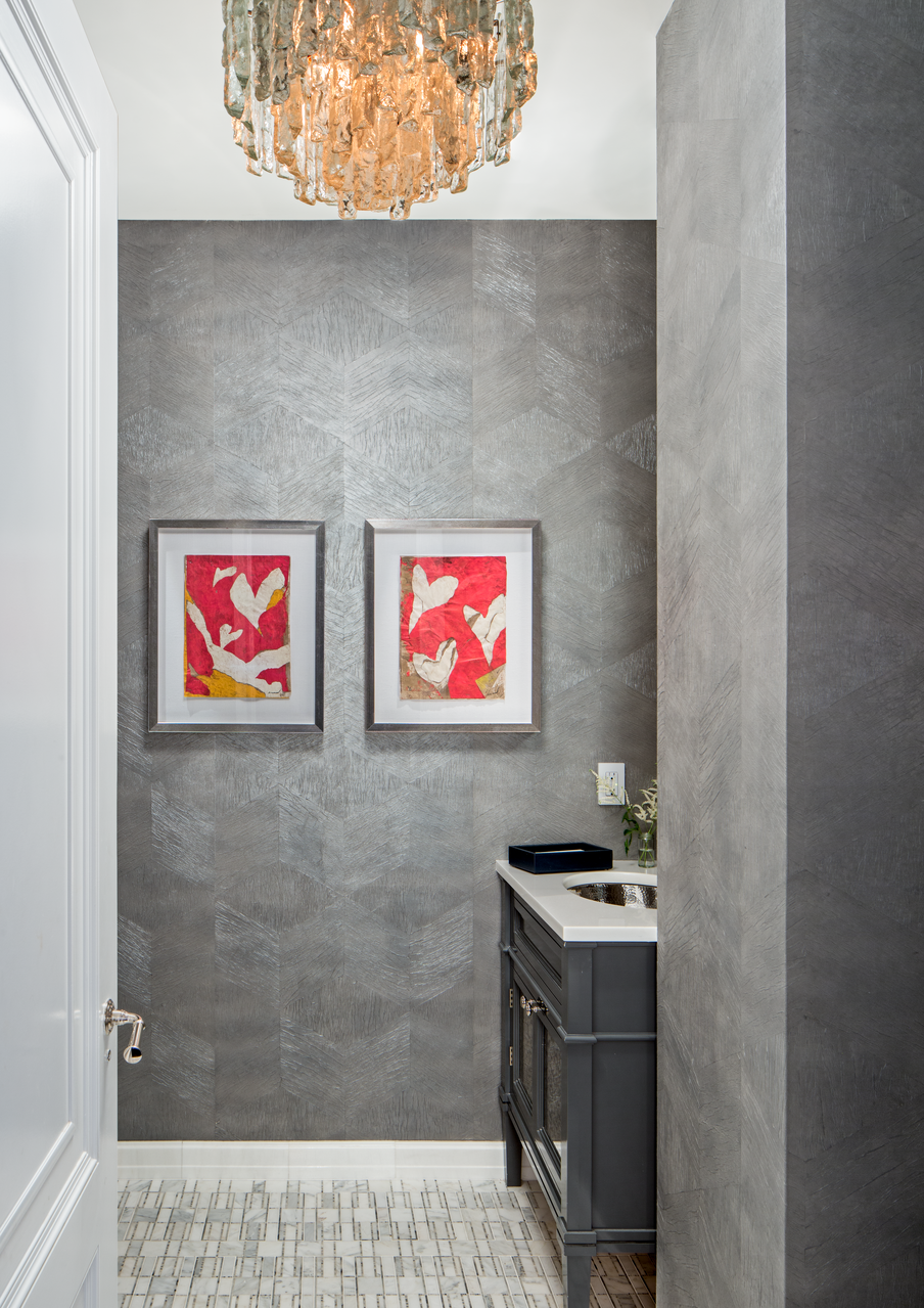 MODERN-MOSAIC-NAVY-DRAMA-PHILLIP-JEFFRIES-5014 - Phillip Jeffries Wallpaper Wallcovering