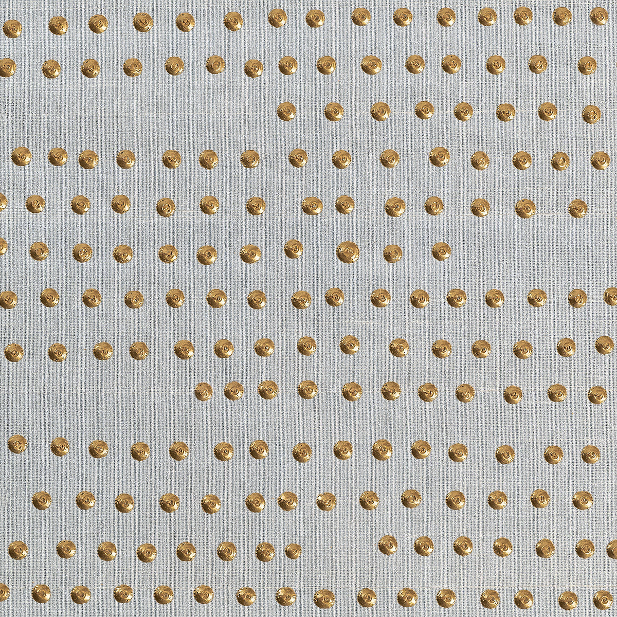 RUNWAY-RIVETS-GOLD-ON-STAR-DUST-SILK-PHILLIP-JEFFRIES-10588 - Phillip Jeffries Wallpaper Wallcovering