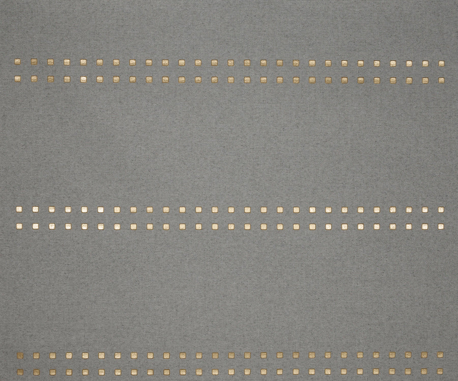 STUDS-AND-STRIPES-HORIZONTAL-SOFT-GOLD-ON-TWEED-PHILLIP-JEFFRIES-5790-H - Phillip Jeffries Wallpaper Wallcovering